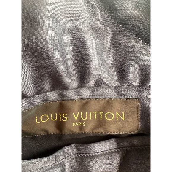 Louis Vuitton Navy Embroidered Reversible Bomber Jacket - Picture 6 of 8